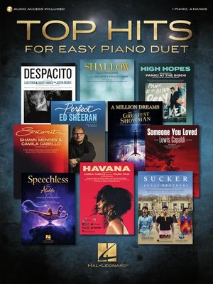 cover image of Top Hits for Easy Piano Duet